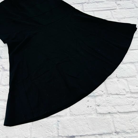 NOT FOR SALE    NWT OGL Women's Flared Maxi Skirt Small Black Elastic Waistband - Picture 3 of 7